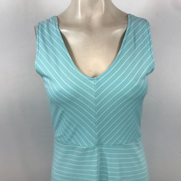 CARVE DESIGN - WOMEN'S SMALL - AQUA SLEEVELESS V NECK DRESS - Picture 2 of 5